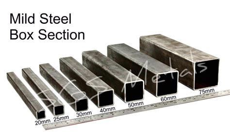 steel box section cut to size|box section size chart.